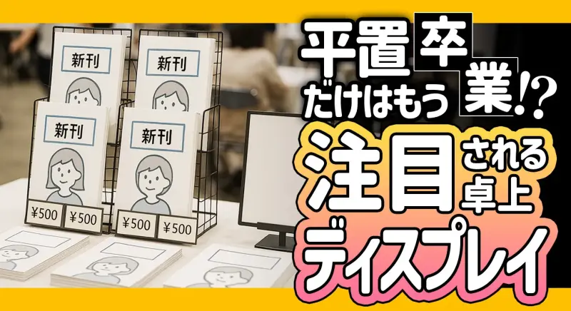 即売会や同人イベントで注目度アップ！売れるディスプレイの作り方を解説