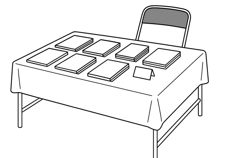 平積みディスプレイの例